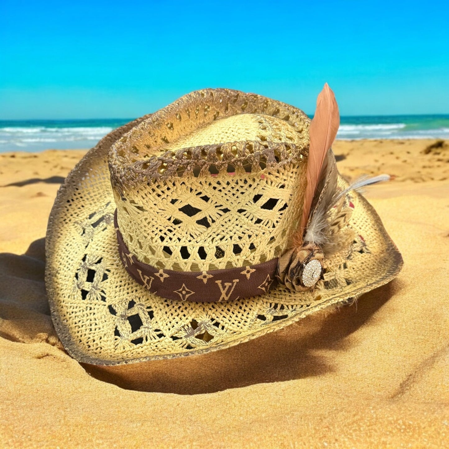 Beach Boujee Straw Hat - Mad Gringa Hats & Boutique