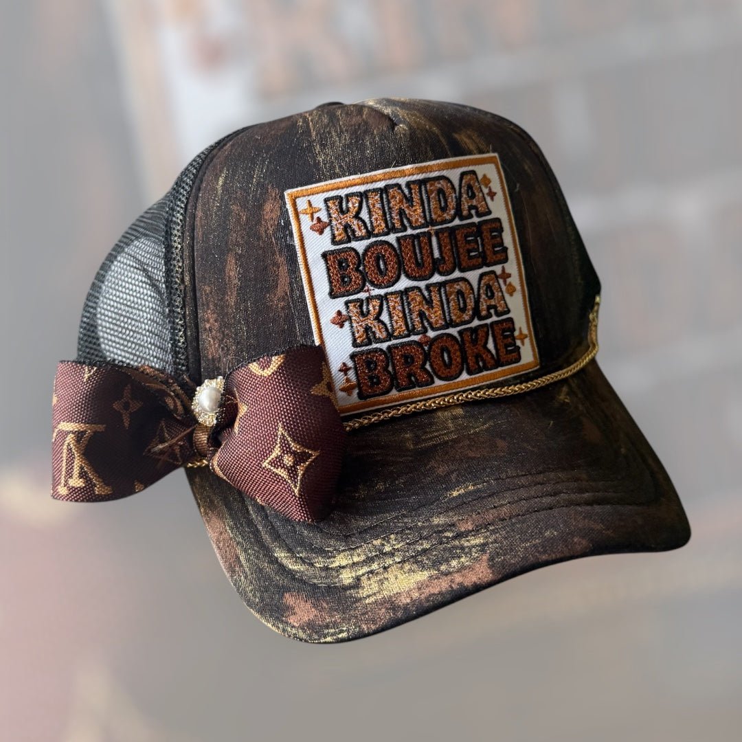 Boujee and Broke Trucker Hat - Mad Gringa Hats & Boutique