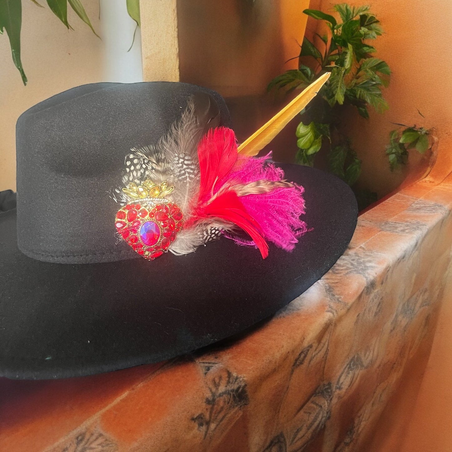 Corazon Hat Fascinator - Mad Gringa Hats & Boutique
