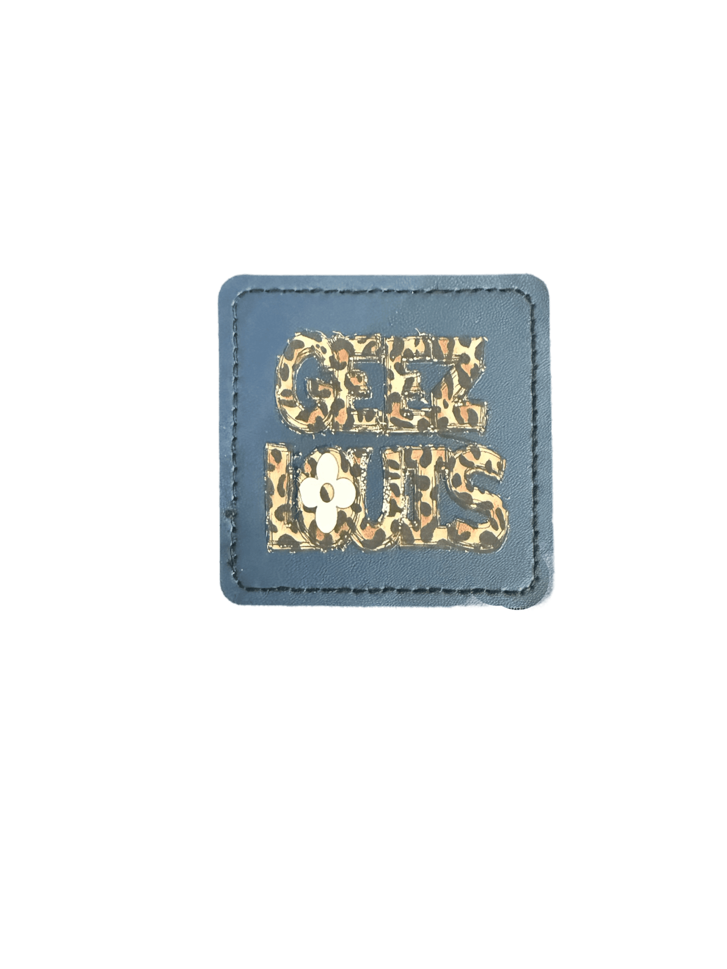 Geez Louis Leather Patch - Navy - Mad Gringa Hats & Boutique