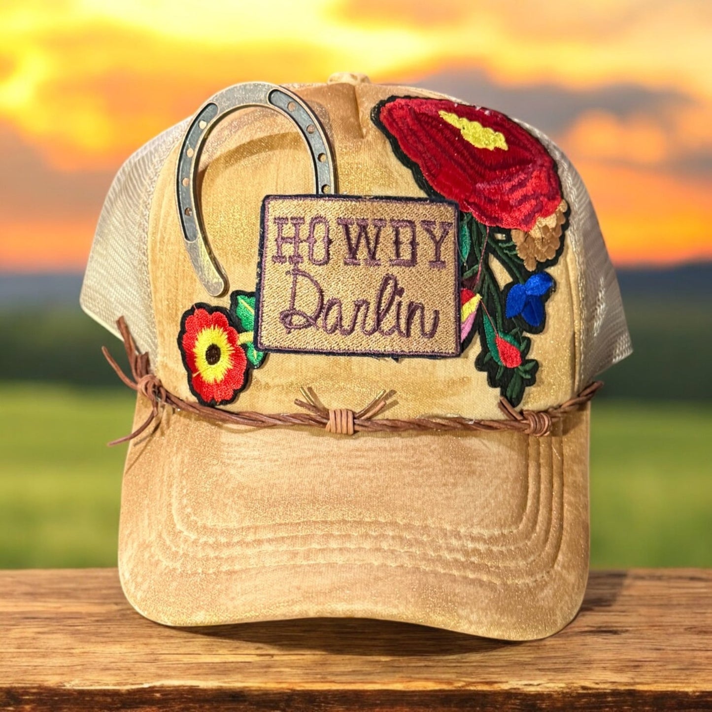Howdy Darlin Trucker hat - Mad Gringa Hats & Boutique
