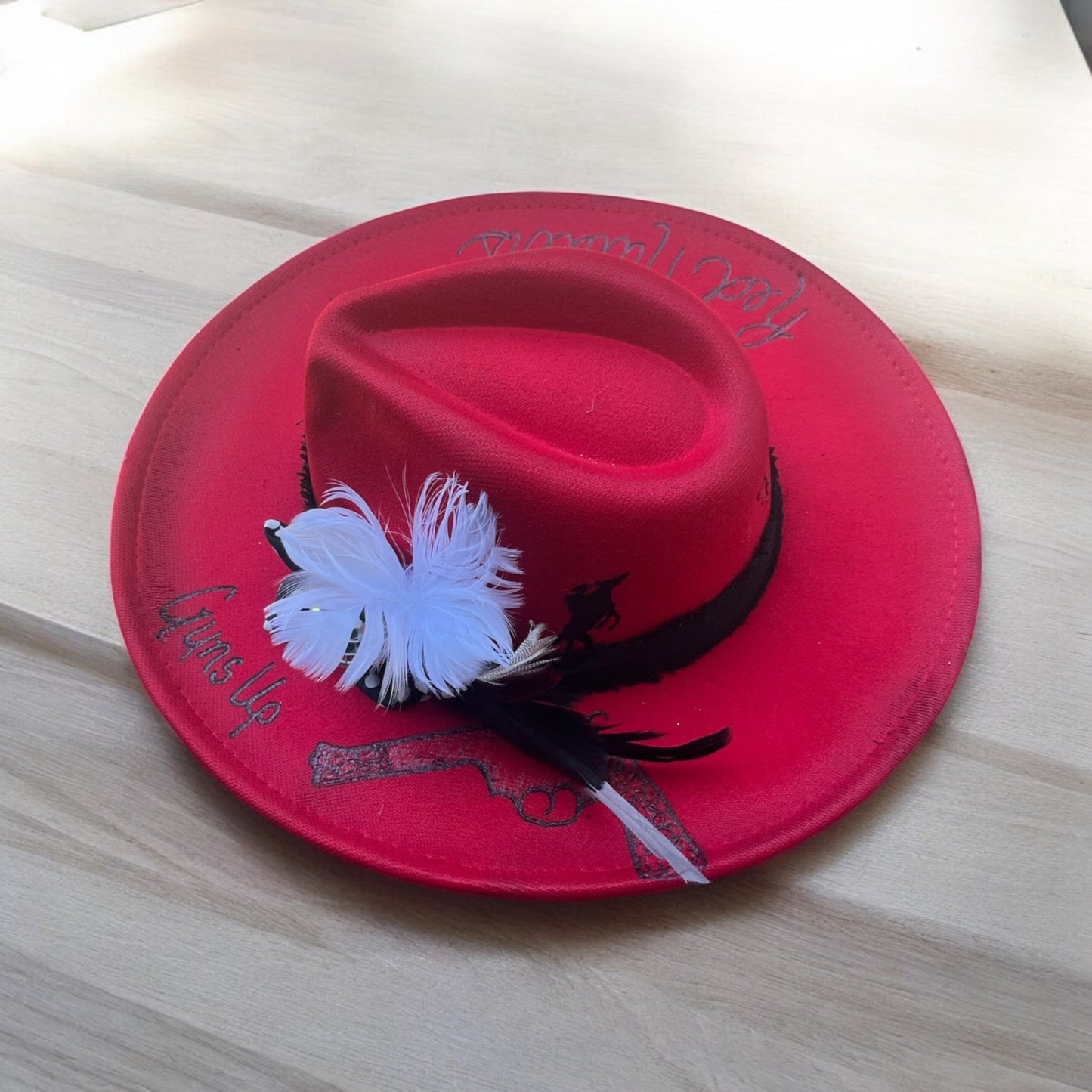 Lady In Red “Raider” - Mad Gringa Hats & Boutique