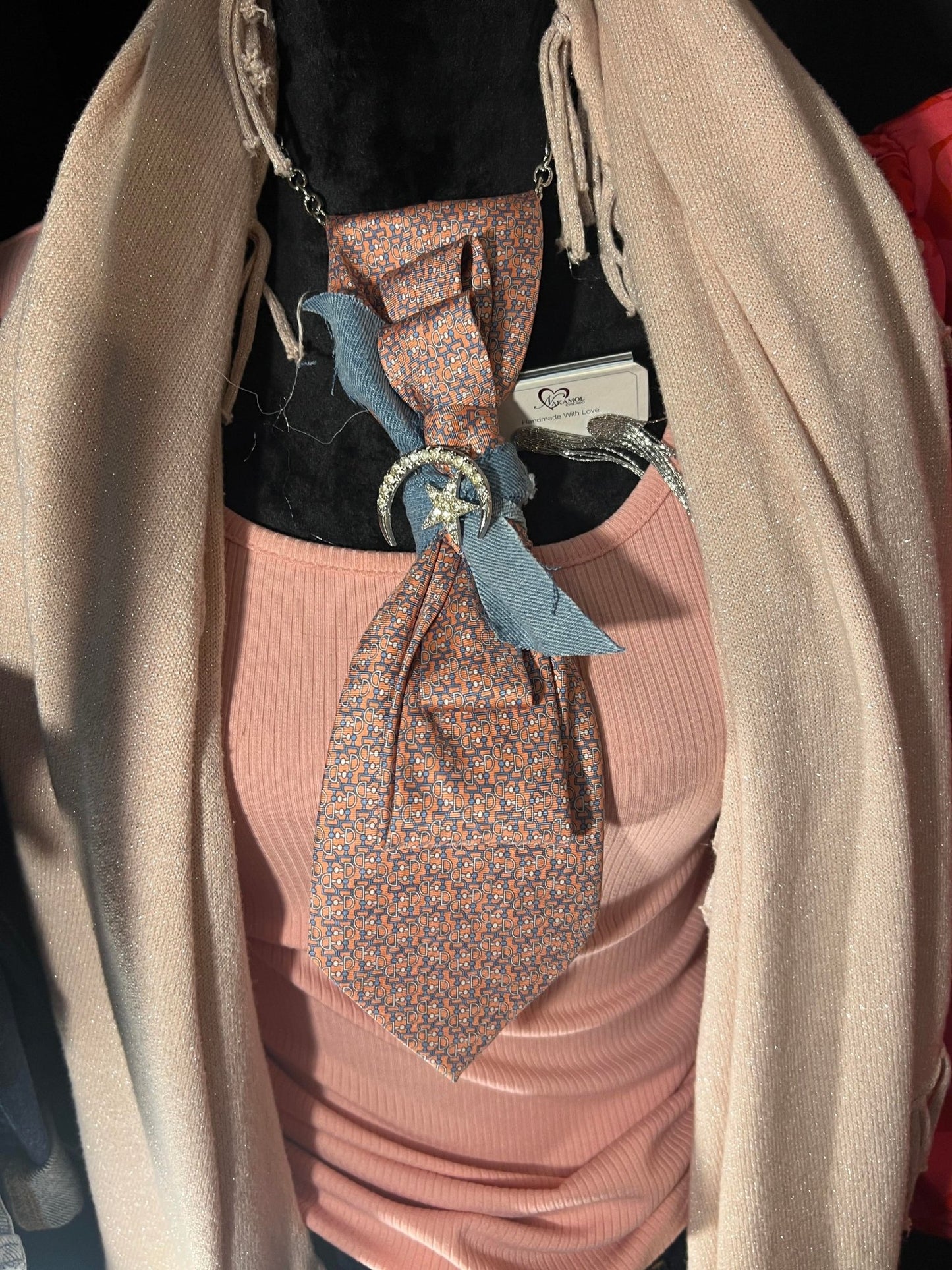 Moon and Stars Tie Necklace - Mad Gringa Hats & Boutique