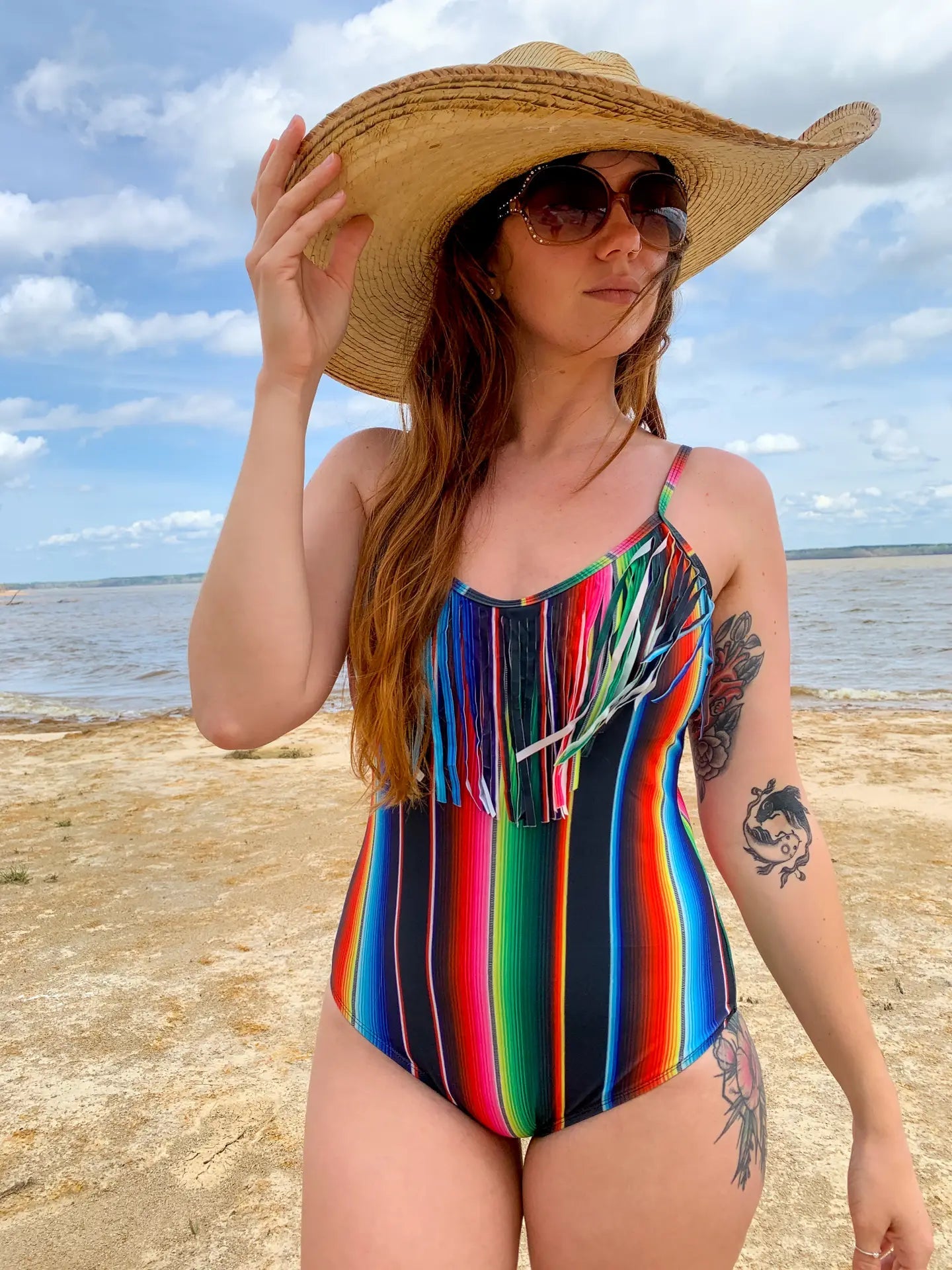 NEW ARRIVAL-Havasu One Piece Fringe Swimsuit - Mad Gringa Hats & Boutique