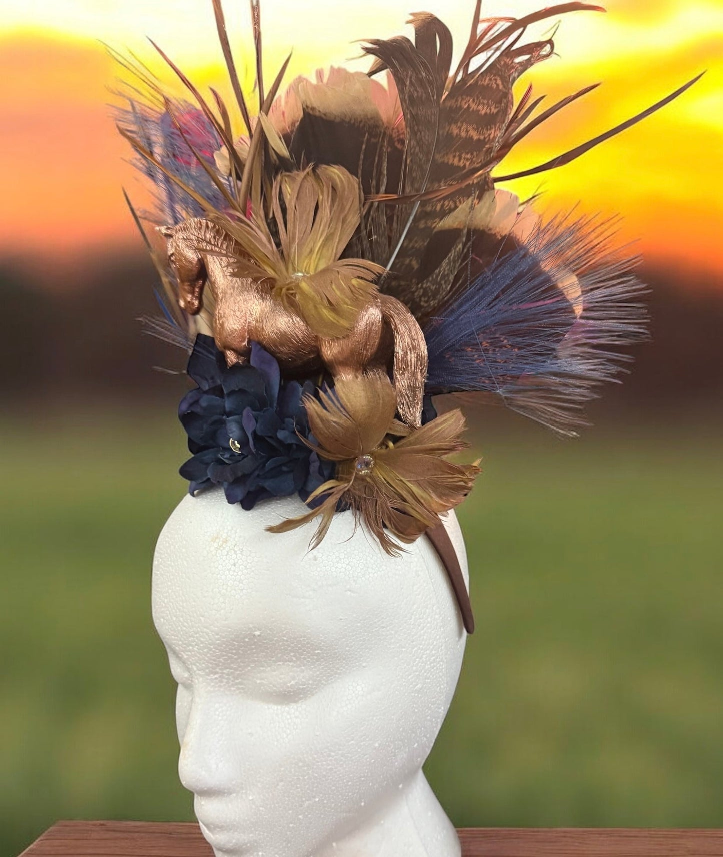 Off To The Races Headband Fascinator - Mad Gringa Hats & Boutique