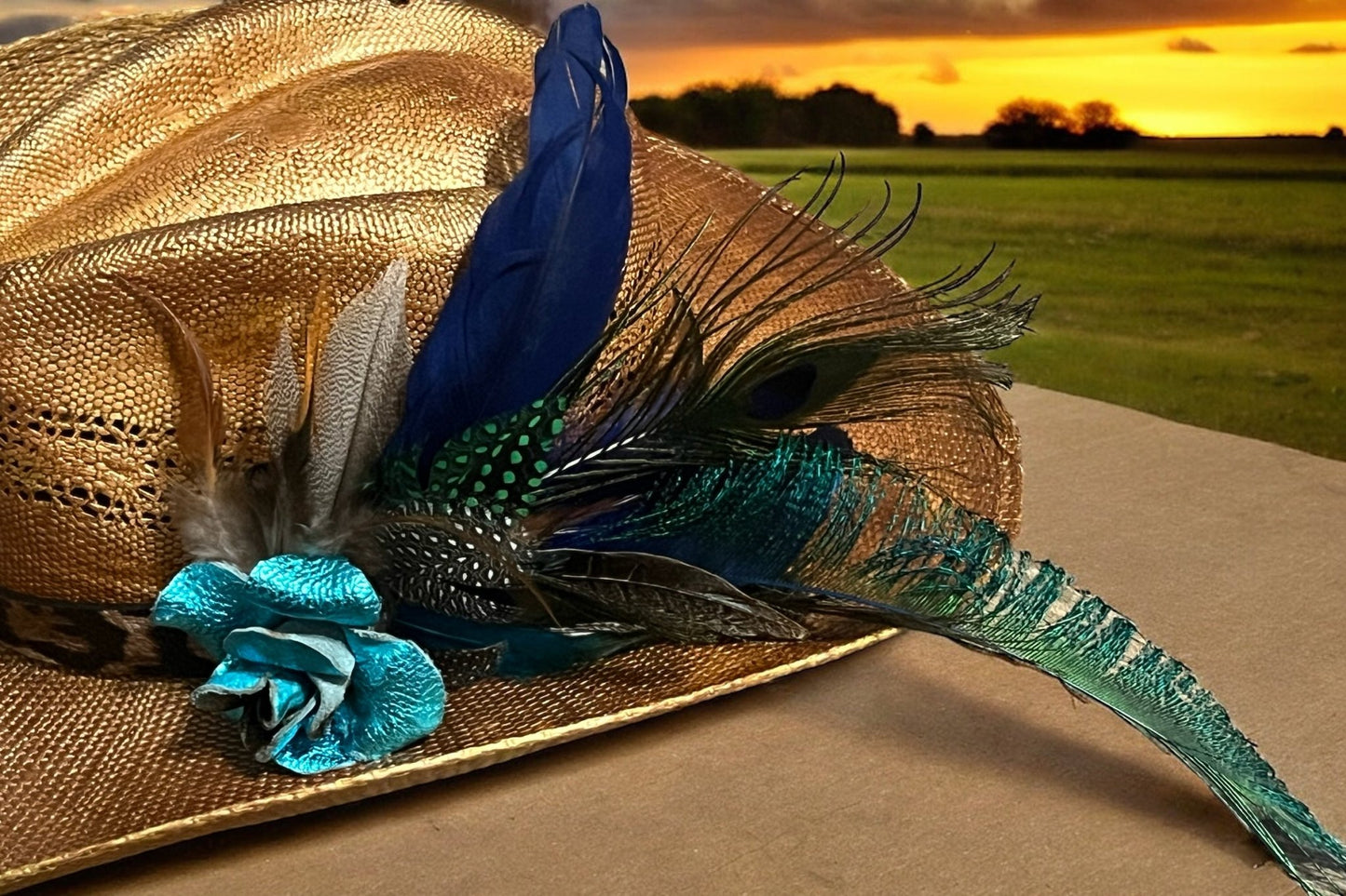 Pretty in Peacock - Mad Gringa Hats & Boutique