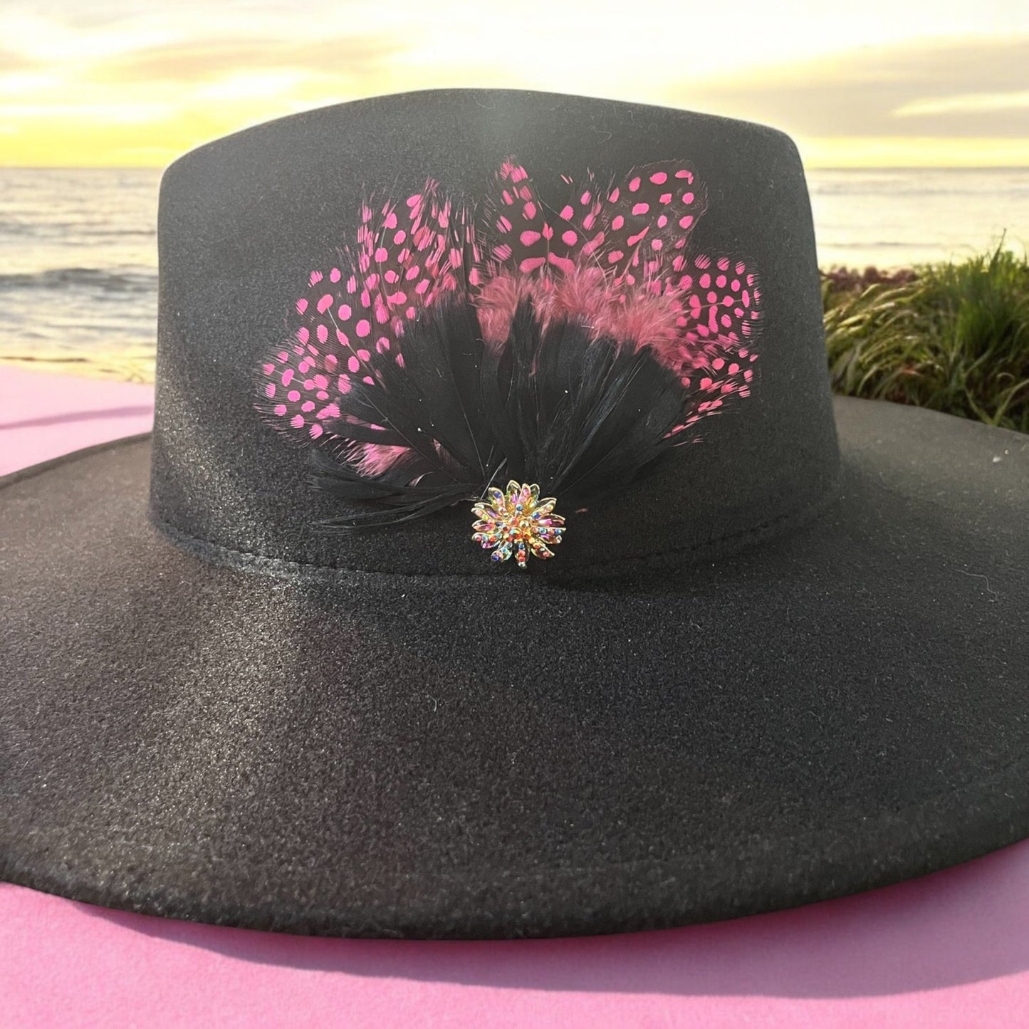 Pretty in Pink Hat Pin - Mad Gringa Hats & Boutique