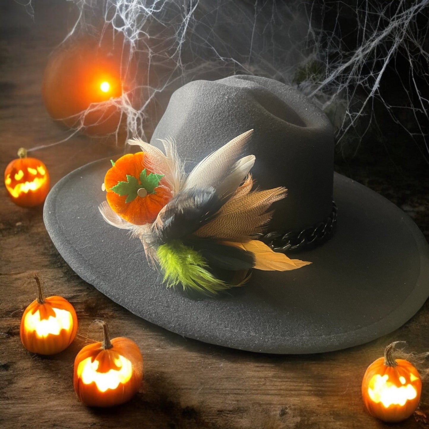 Pumpkin Patch Hat Fascinator - Mad Gringa Hats & Boutique
