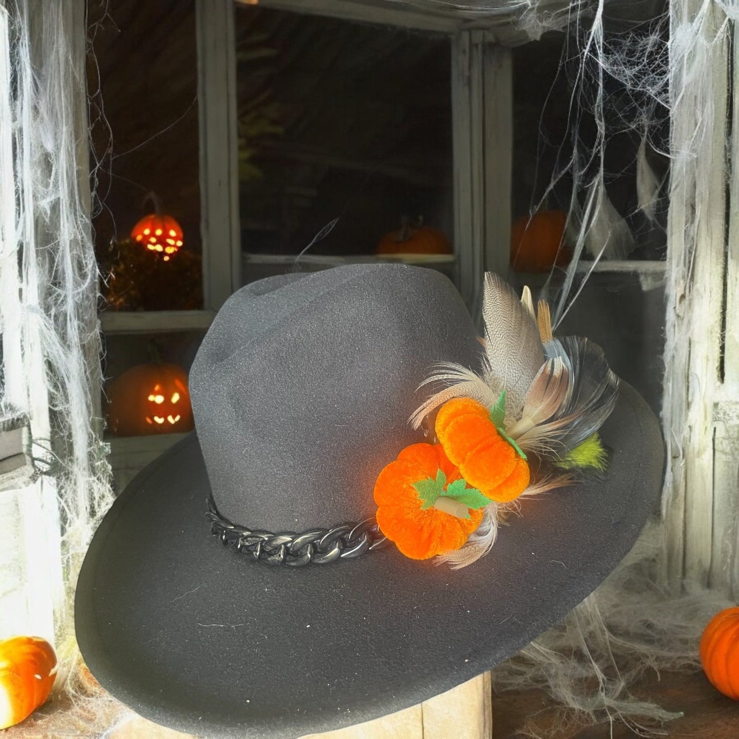 Pumpkin Patch Hat Fascinator - Mad Gringa Hats & Boutique