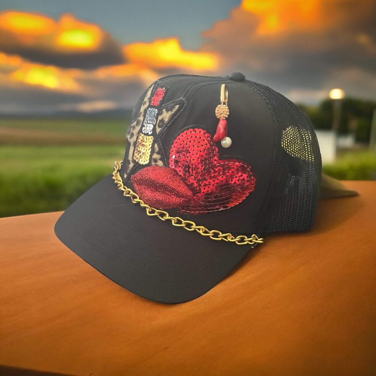 Red Lips Trucker Hat - Mad Gringa Hats & Boutique
