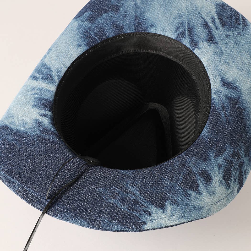 Shiny Rhinestone Band Denim Cowboy Hat - Mad Gringa Hats & Boutique