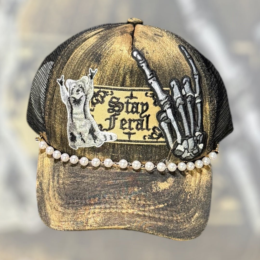 Stay Feral Trucker Hat - Mad Gringa Hats & Boutique