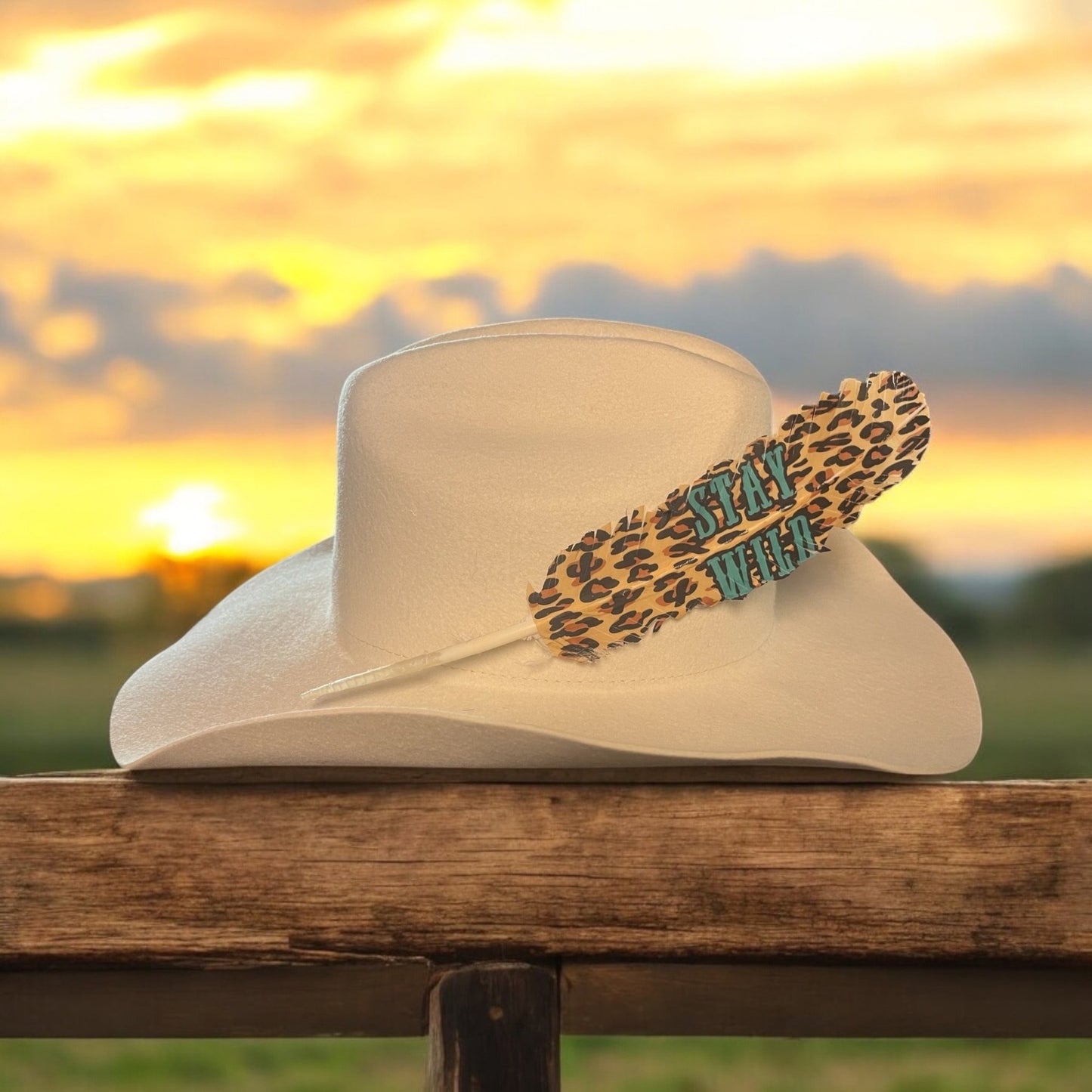 Stay Wild Hat Feather - Mad Gringa Hats & Boutique