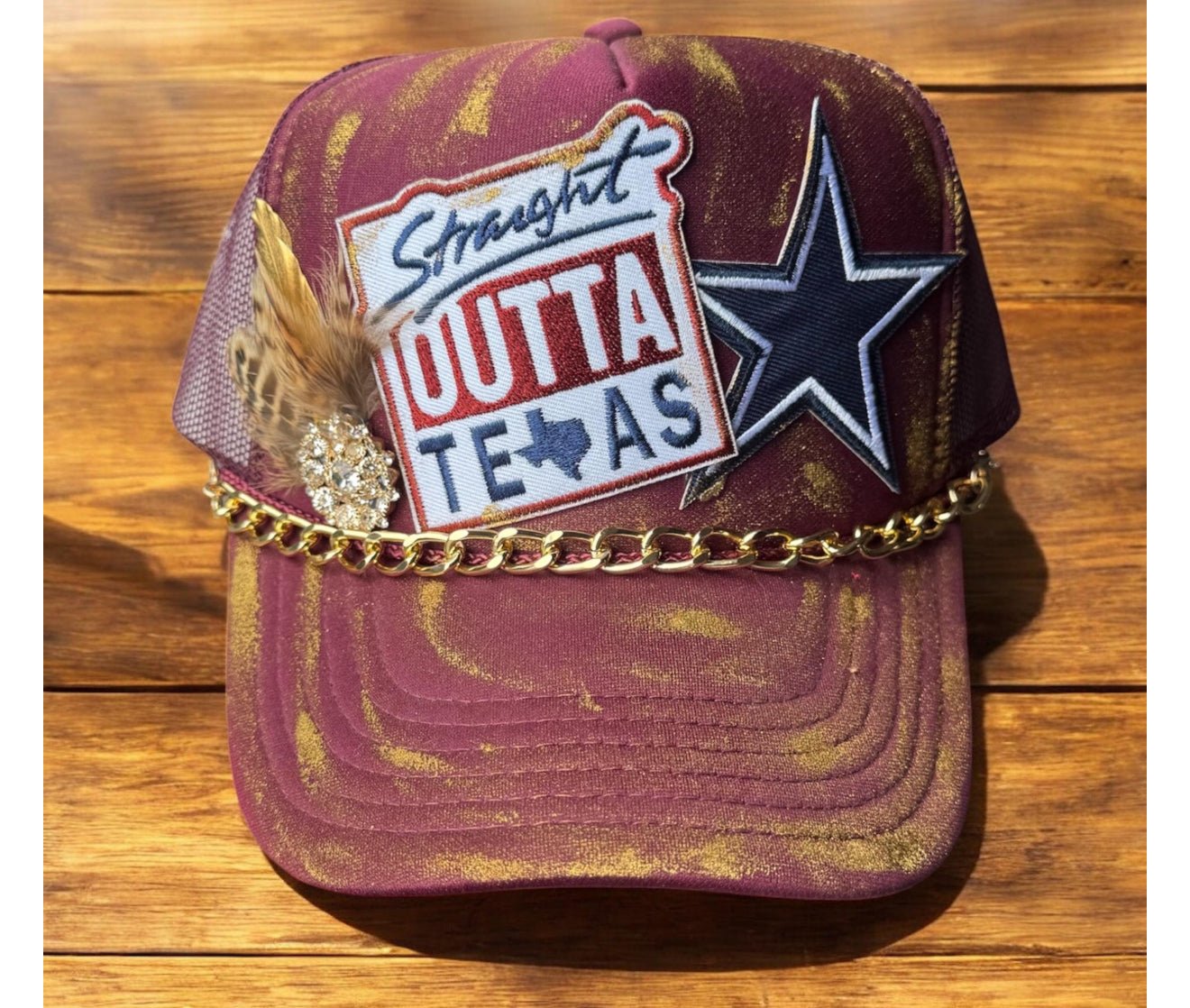Strait Out Of Texas Trucker Hat - Mad Gringa Hats & Boutique