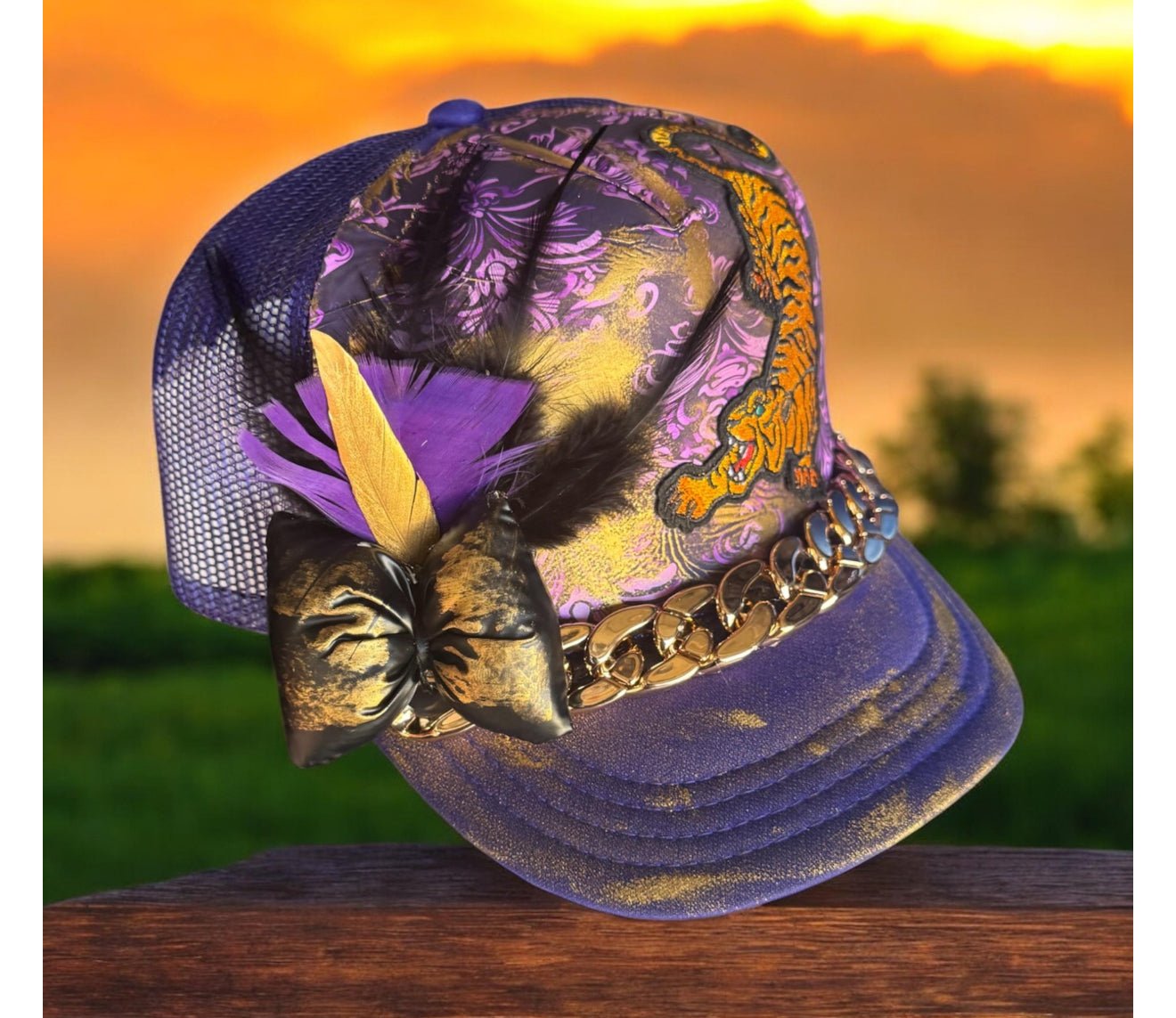 Tibetan Tiger Trucker Hat - Mad Gringa Hats & Boutique