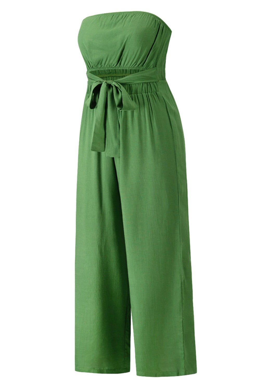 Tied Cutout Tube Wide Leg Jumpsuit - Mad Gringa Hats & Boutique