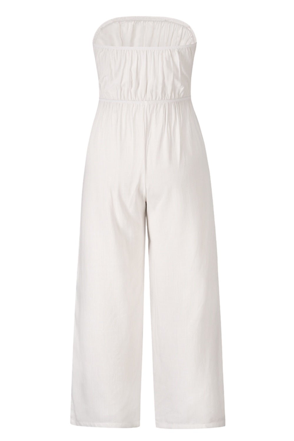 Tied Cutout Tube Wide Leg Jumpsuit - Mad Gringa Hats & Boutique