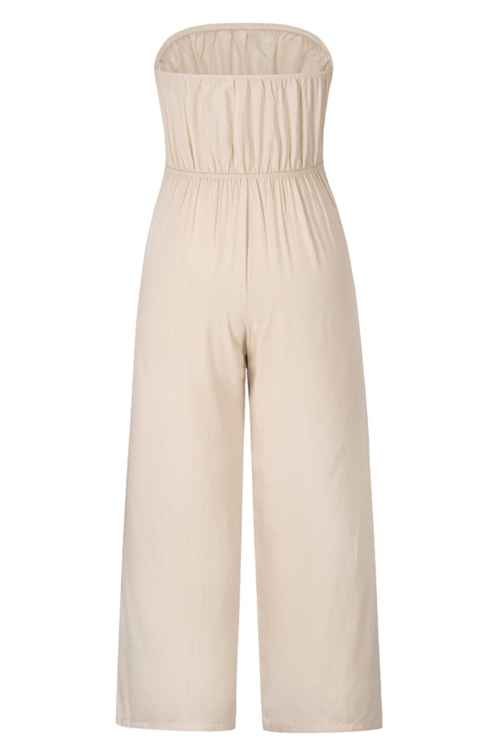 Tied Cutout Tube Wide Leg Jumpsuit - Mad Gringa Hats & Boutique