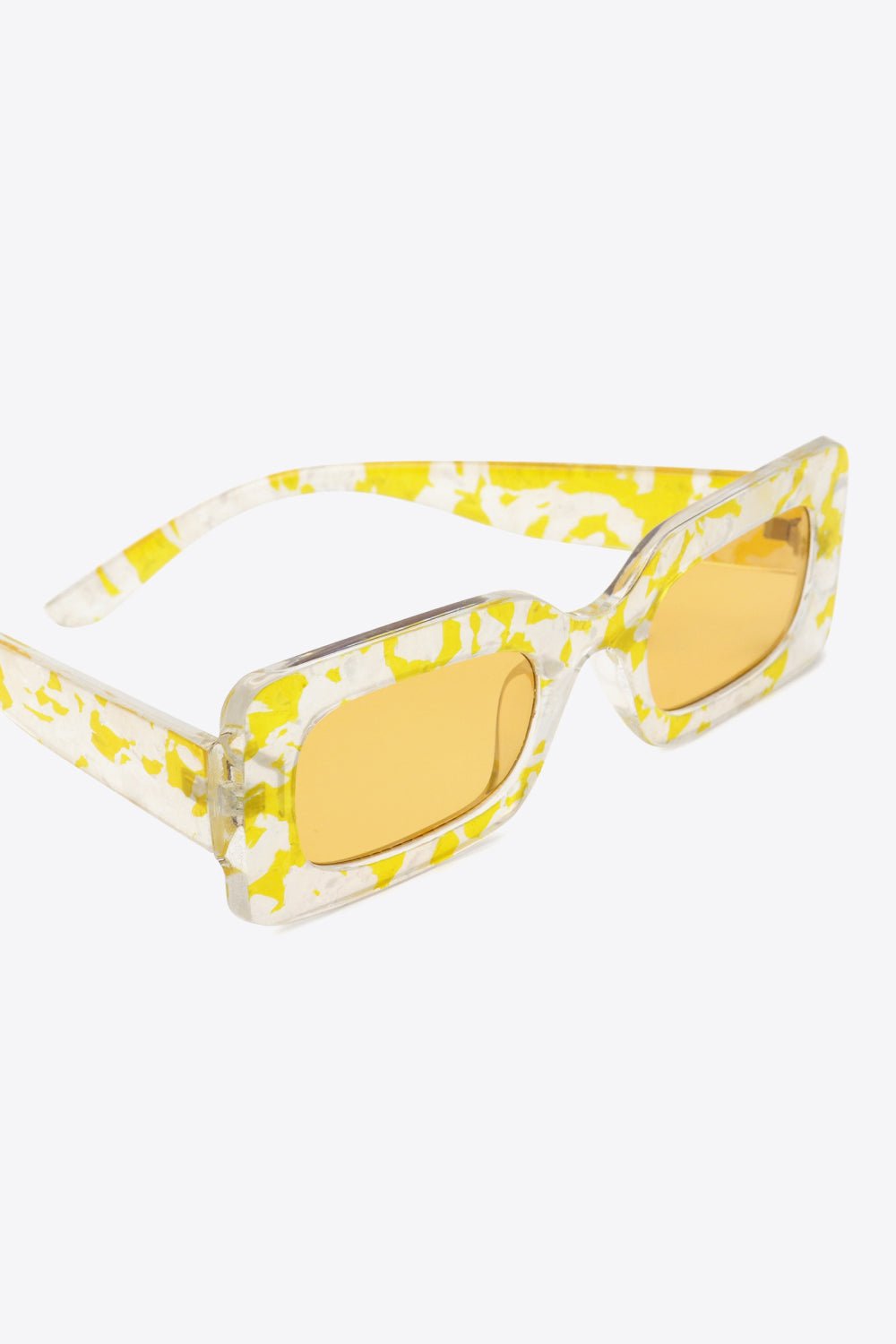 Tortoiseshell Rectangle Polycarbonate Sunglasses - Mad Gringa Hats & Boutique