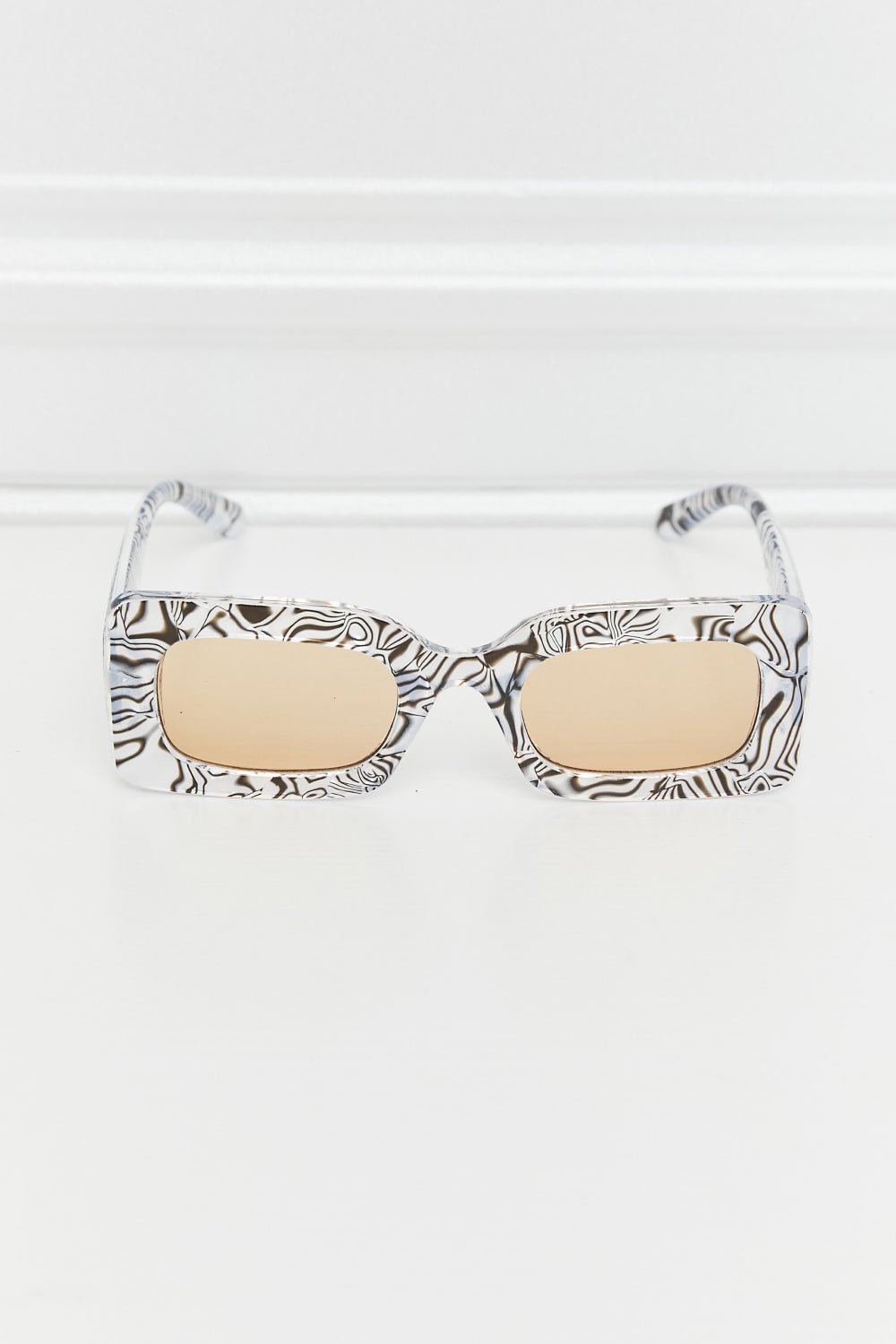 Tortoiseshell Rectangle Polycarbonate Sunglasses - Mad Gringa Hats & Boutique