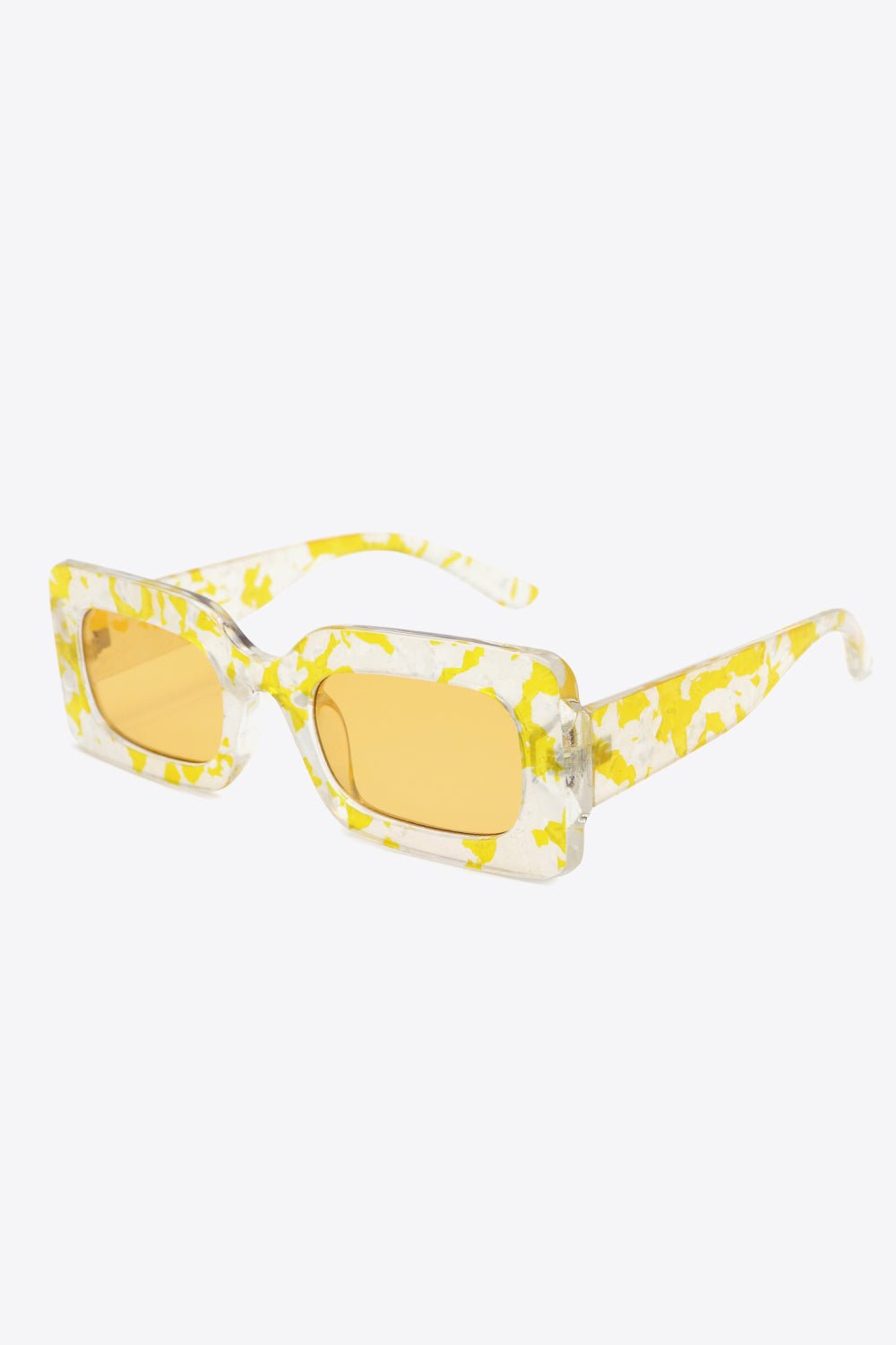 Tortoiseshell Rectangle Polycarbonate Sunglasses - Mad Gringa Hats & Boutique
