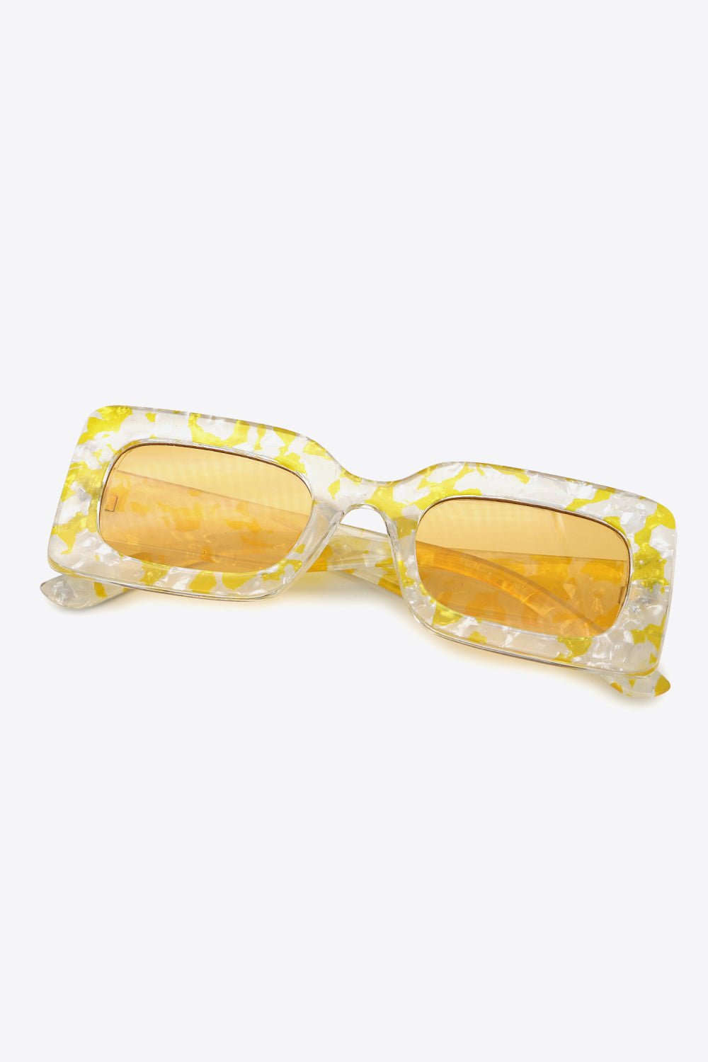 Tortoiseshell Rectangle Polycarbonate Sunglasses - Mad Gringa Hats & Boutique