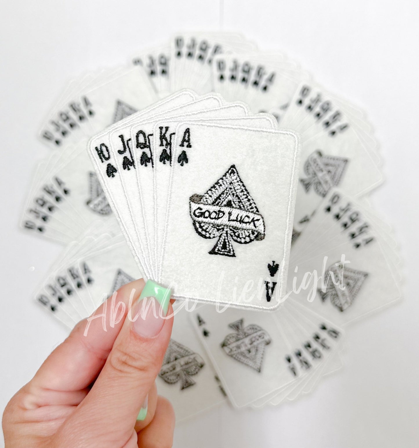 Trucker hat patches good luck royal flush card patch iron on - Mad Gringa Hats & Boutique