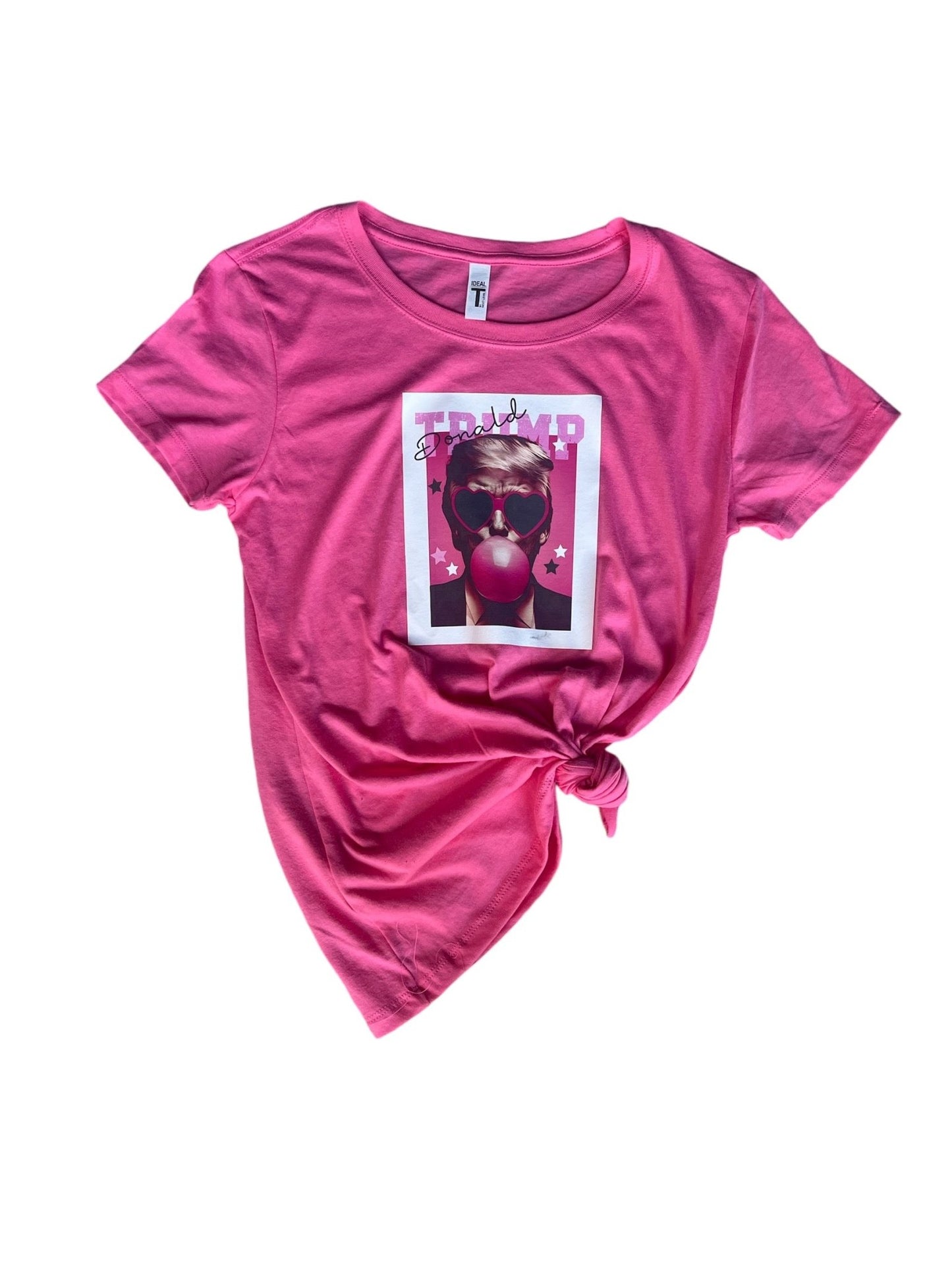 Trump Blowing Bubble Tee - Mad Gringa Hats & Boutique
