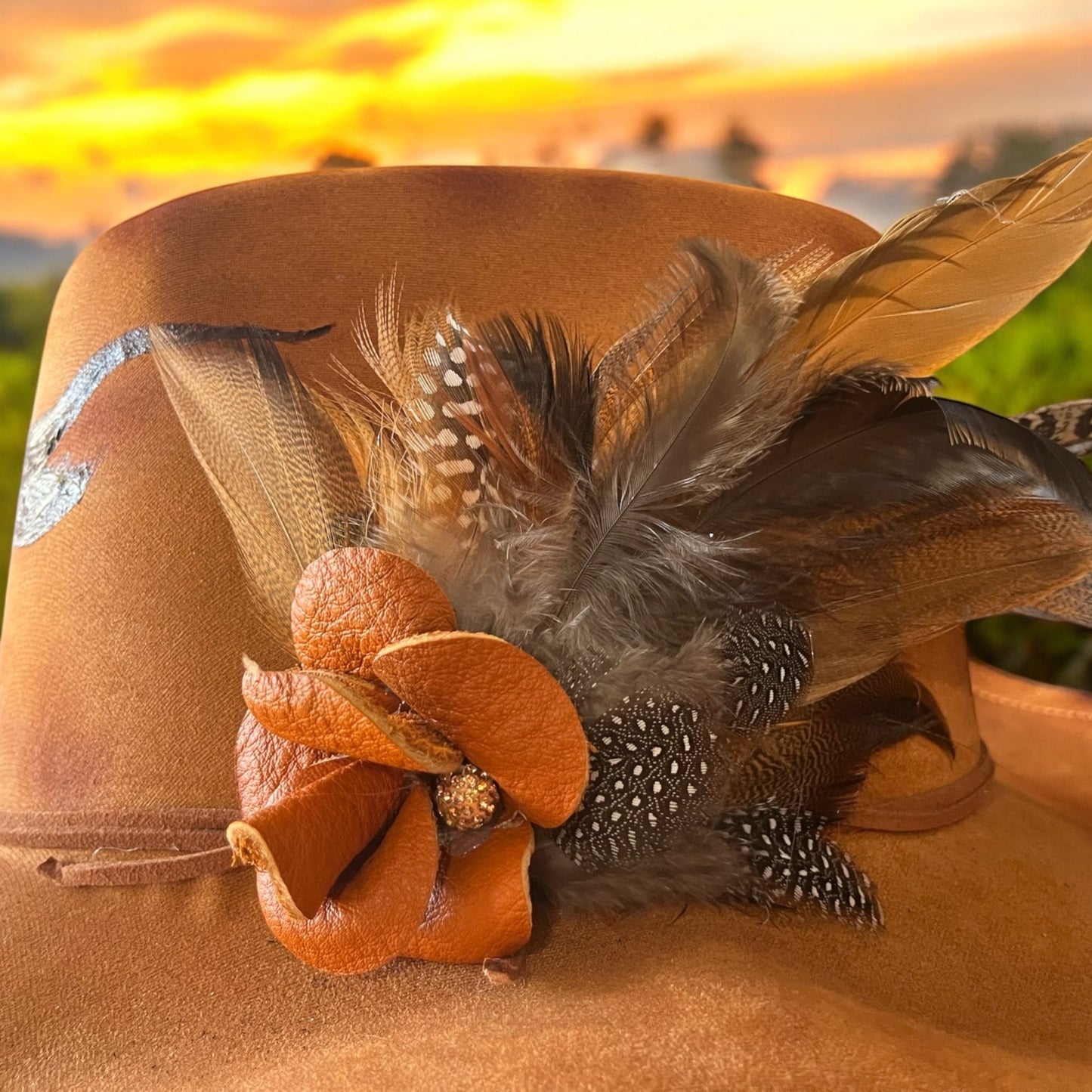 UT Longhorn Hand Burned Hat - Mad Gringa Hats & Boutique