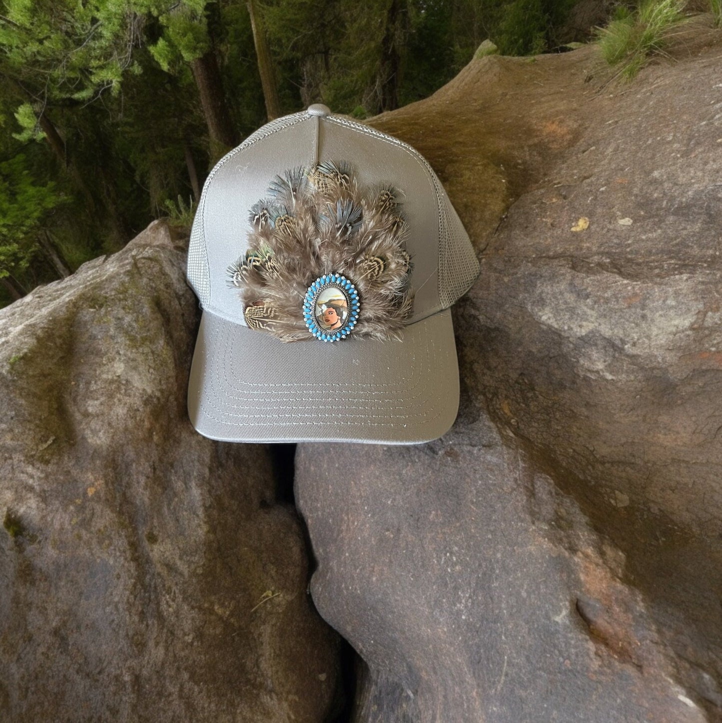 Vintage Cowgirl Trucker Hat - Mad Gringa Hats & Boutique