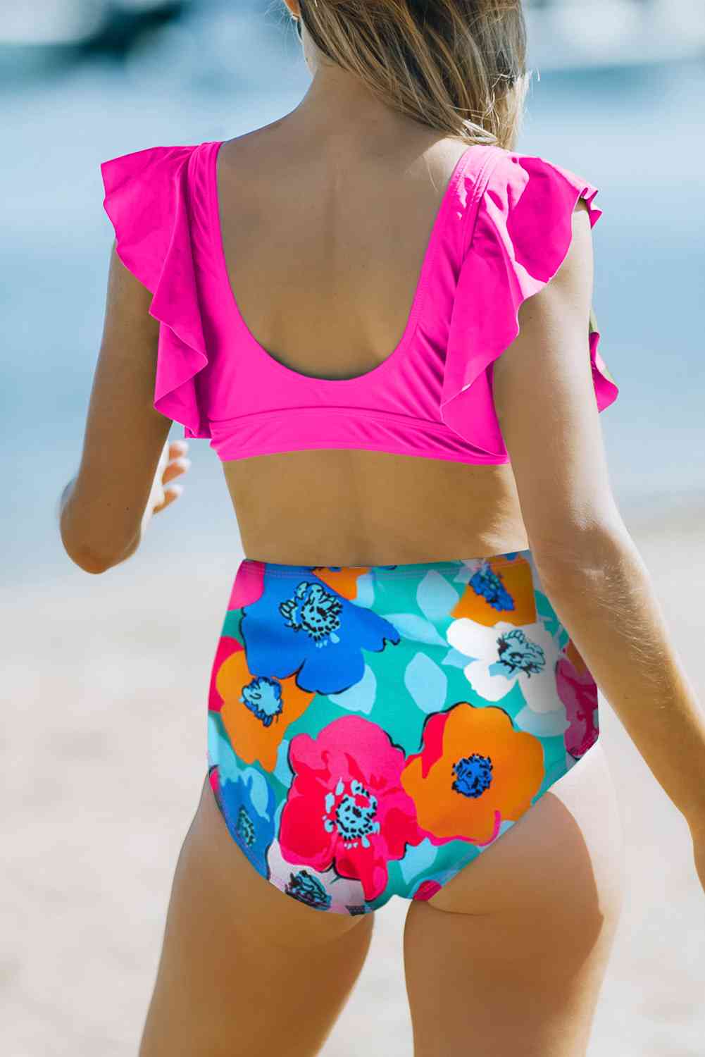 Cropped Swim Top and Floral Bottoms Set - Mad Gringa Hats & Boutique