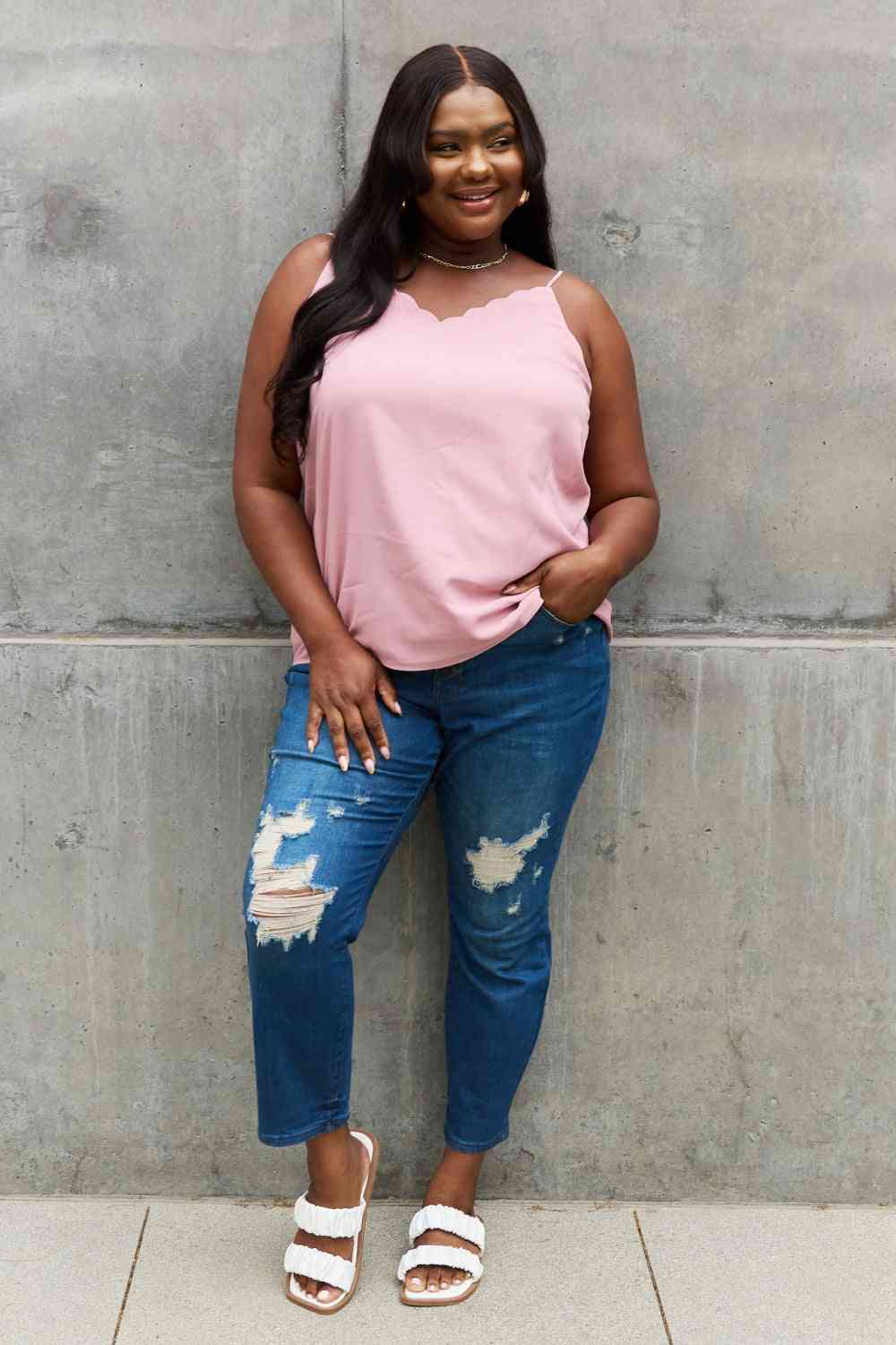 Judy Blue Melanie Full Size High Waisted Distressed Boyfriend Jeans - Mad Gringa Hats & Boutique