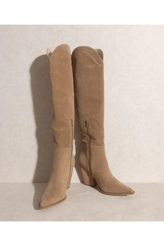 KNEE HIGH WESTERN BOOTS - Mad Gringa Hats & Boutique