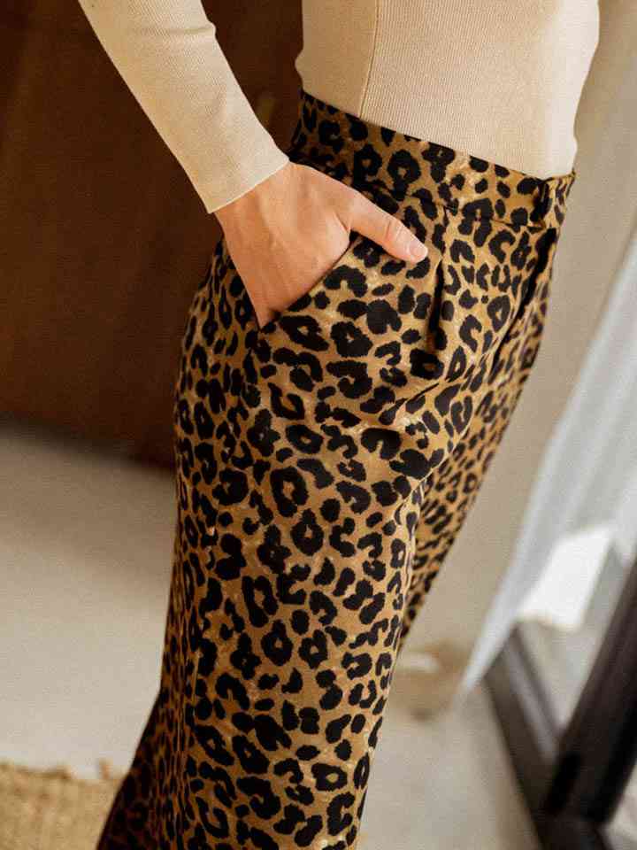 Leopard Wide Leg Pants - Mad Gringa Hats & Boutique