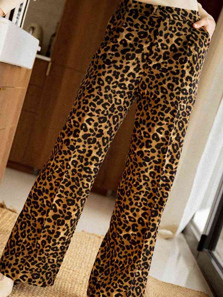 Leopard Wide Leg Pants - Mad Gringa Hats & Boutique