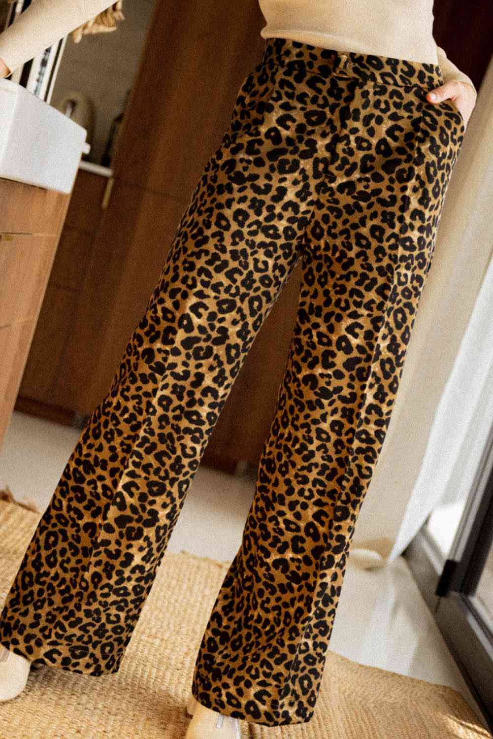 Leopard Wide Leg Pants - Mad Gringa Hats & Boutique