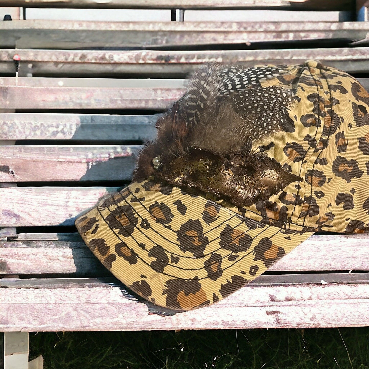 LV Feather Baseball Hat - Mad Gringa Hats & Boutique