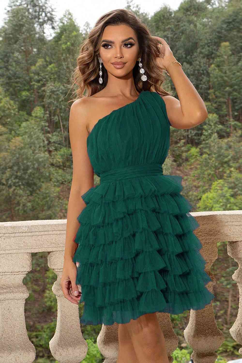 One-Shoulder Sleeveless Dress - Mad Gringa Hats & Boutique