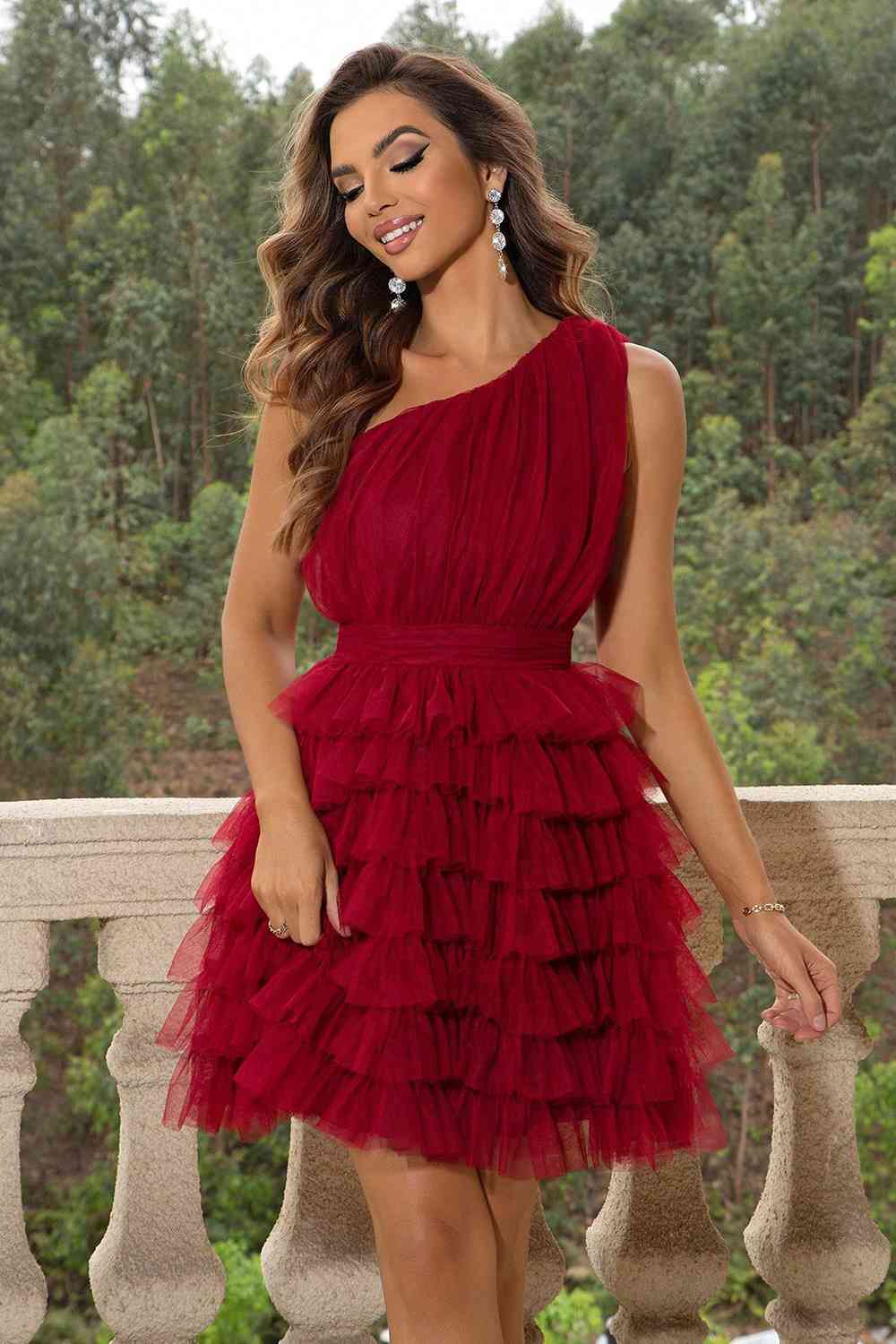 One-Shoulder Sleeveless Dress - Mad Gringa Hats & Boutique