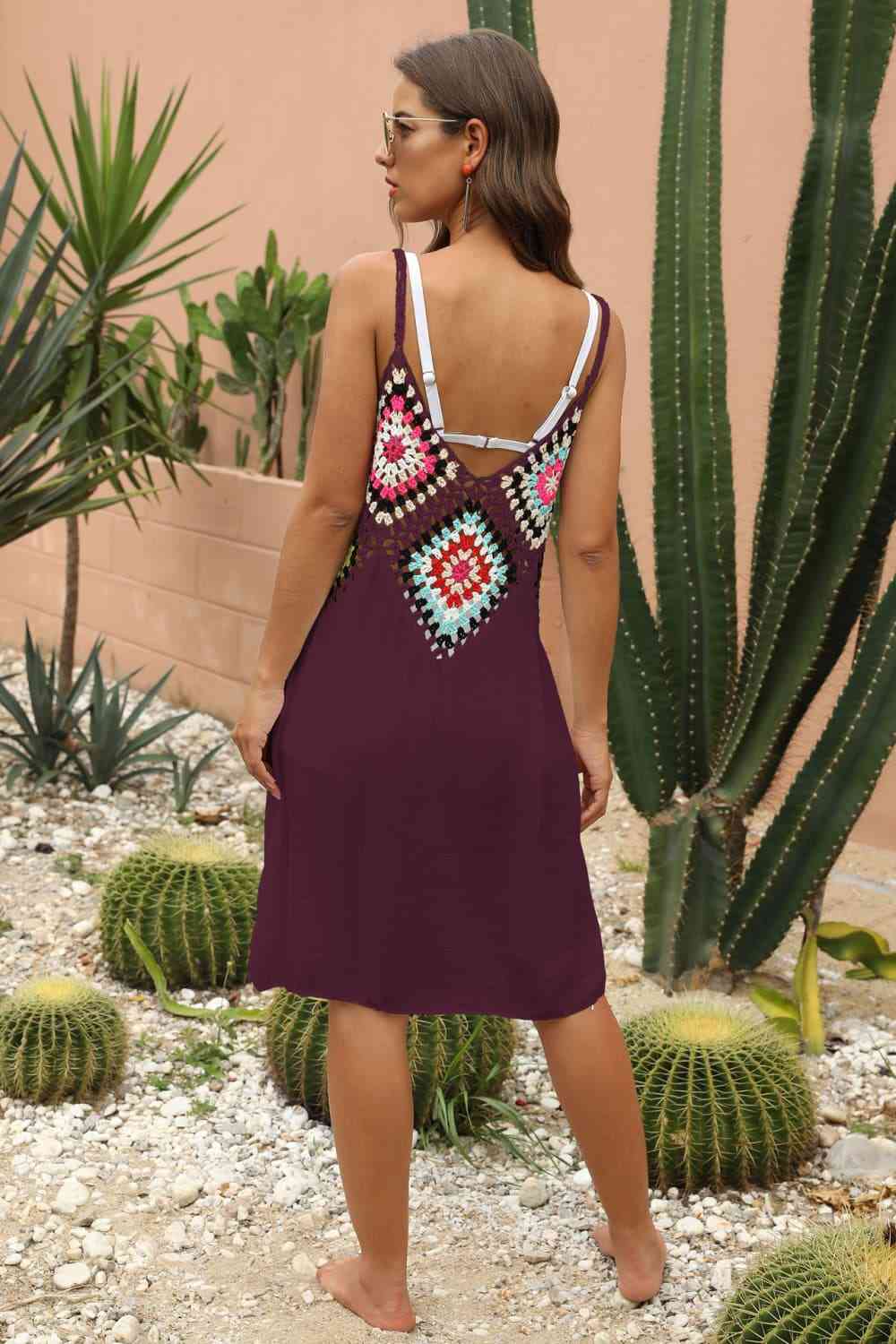 Openwork Sleeveless Embroidery Dress - Mad Gringa Hats & Boutique