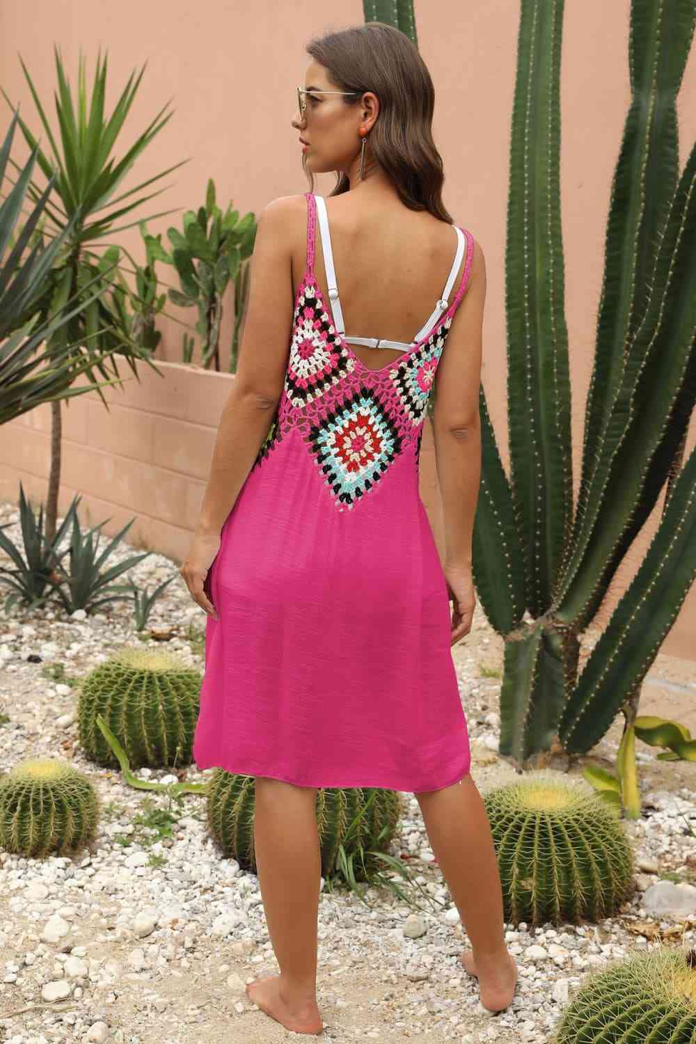Openwork Sleeveless Embroidery Dress - Mad Gringa Hats & Boutique