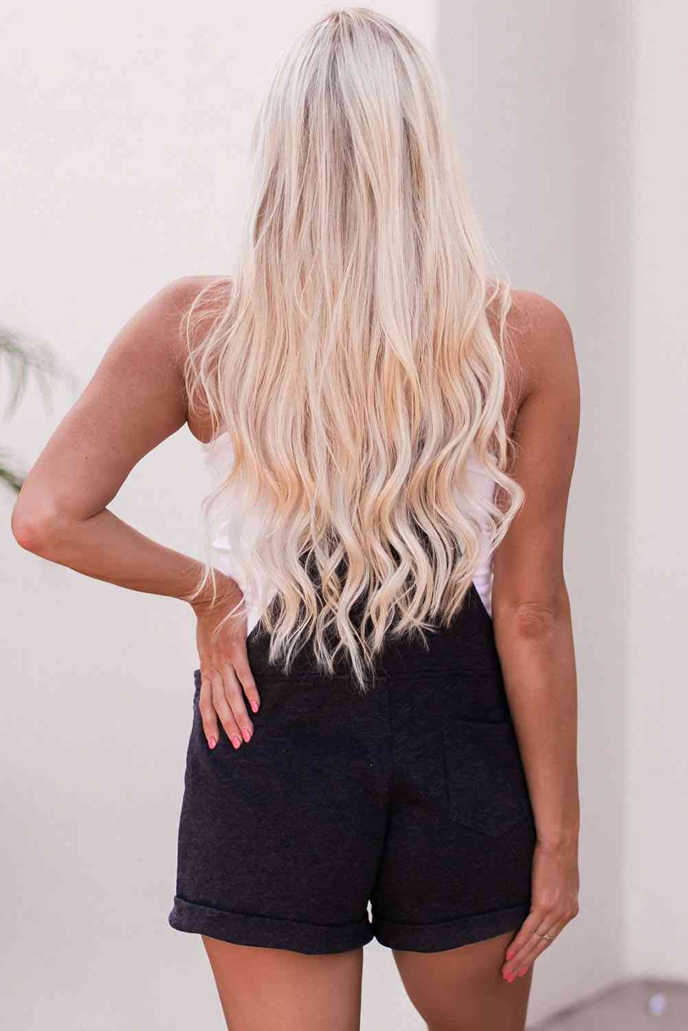 Overall Shorts with Pockets - Mad Gringa Hats & Boutique