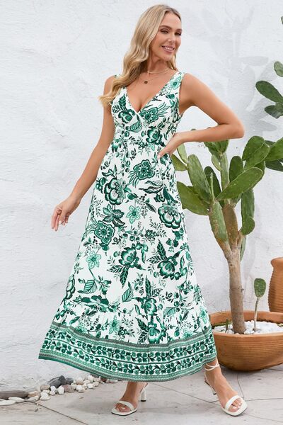 Paisley V-Neck Wide Strap Dress - Mad Gringa Hats & Boutique