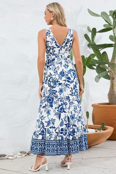 Paisley V-Neck Wide Strap Dress - Mad Gringa Hats & Boutique
