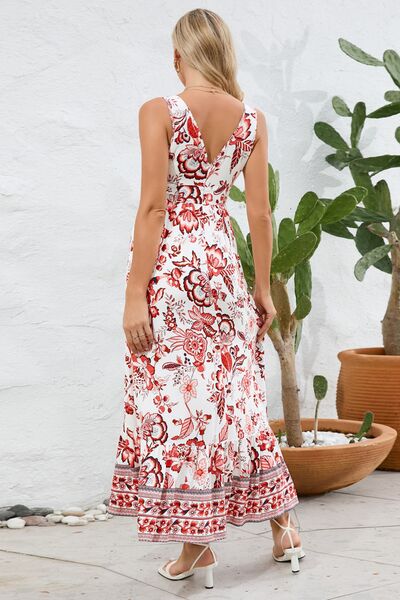 Paisley V-Neck Wide Strap Dress - Mad Gringa Hats & Boutique