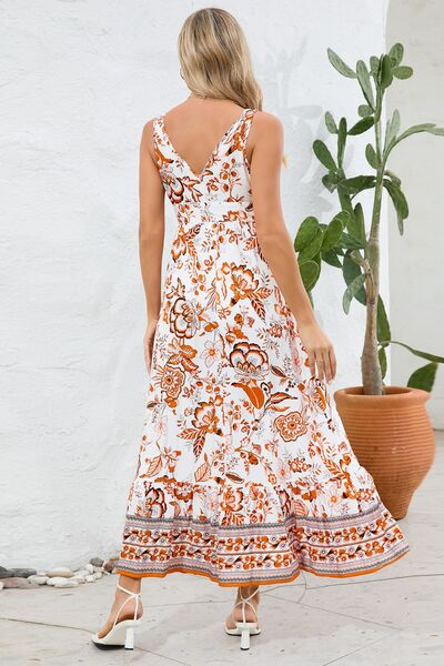 Paisley V-Neck Wide Strap Dress - Mad Gringa Hats & Boutique