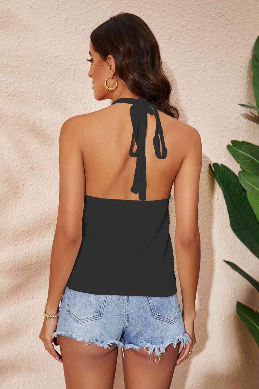 Rainbow Stripe Halter Neck Knit Tank - Mad Gringa Hats & Boutique