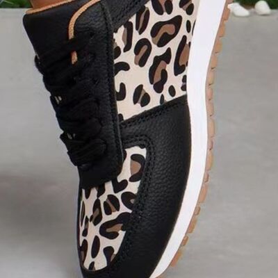 Tied Printed PU Leather Athletic - Mad Gringa Hats & Boutique