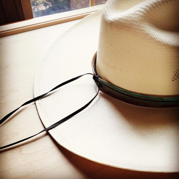 Turquoise Navajo Embossed Leather Hat Band - Mad Gringa Hats & Boutique