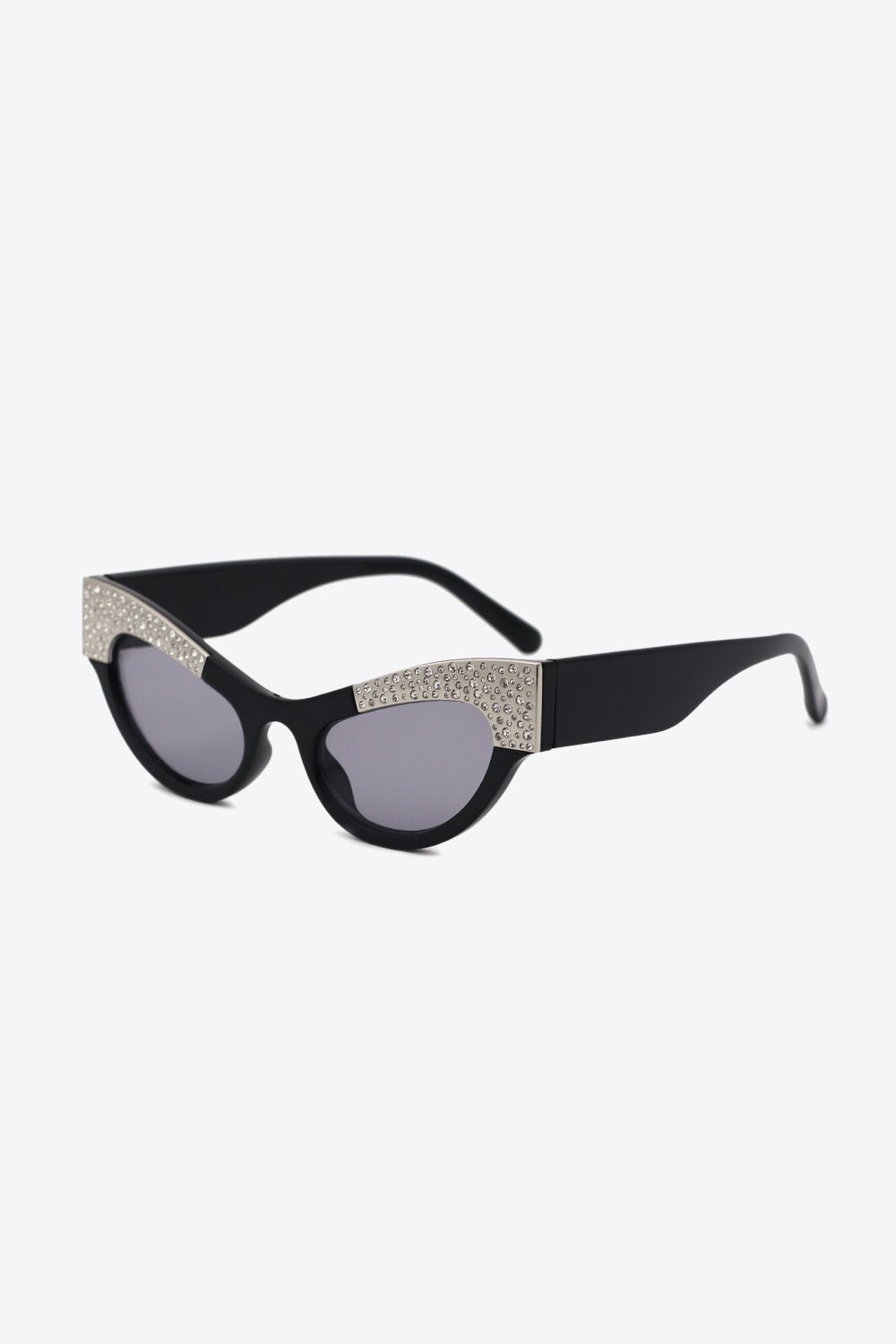 UV400 Rhinestone Trim Cat-Eye Sunglasses - Mad Gringa Hats & Boutique